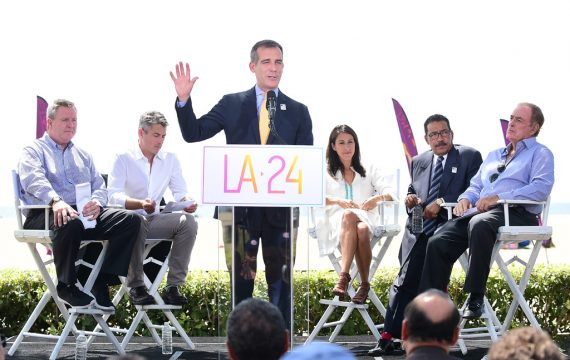 Eric Garcetti, Bürgermeister von Los Angeles, am Dienstag in Santa Monica