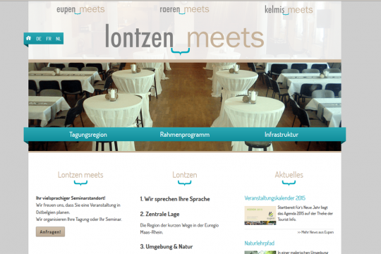 Gemeinsame Internetplattform der vier Nordgemeinden - Bild: lontzen-meets.be