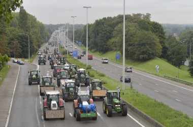 Bauerndemo in Brüssel