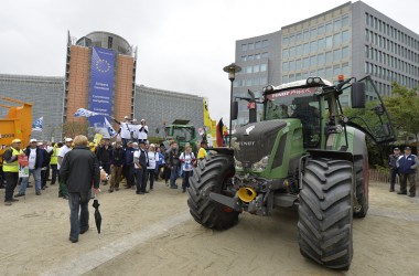 Bauerndemo in Brüssel