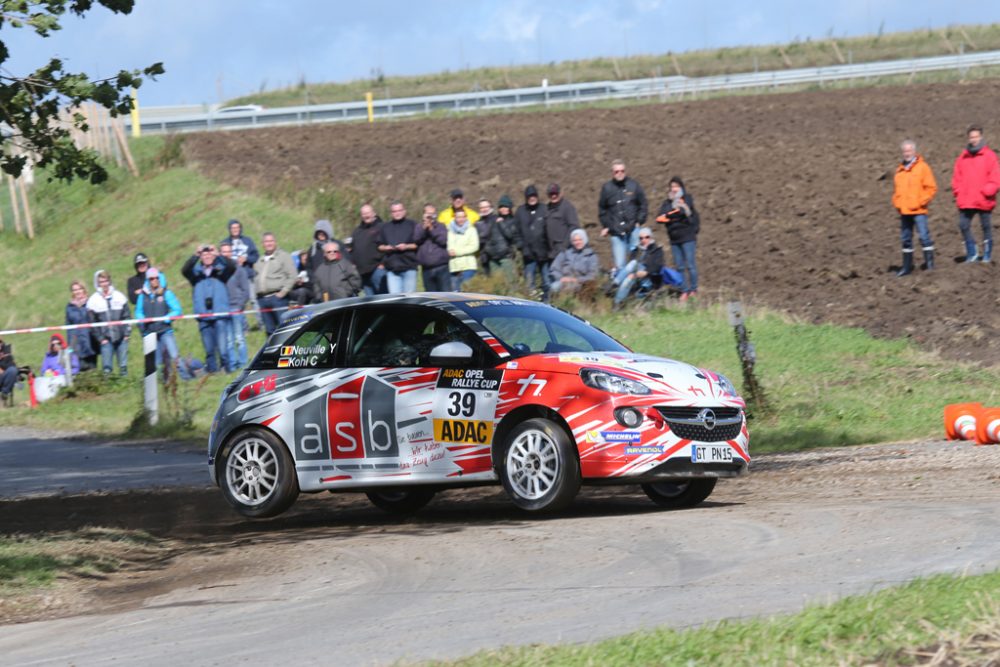 Yannick Neuville/Christina Kohl im Opel Adam Cup bei der Ostsee-Rallye