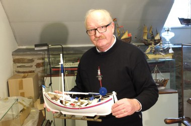 André Paquet in seinem Atelier in Ligneuville