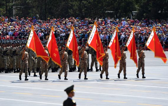 Militärparade zum Kriegsgedenken in Peking