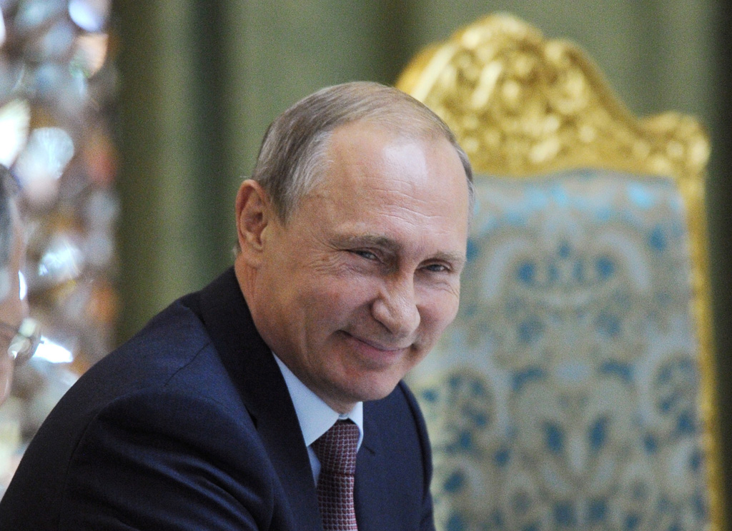 Der russische Präsident Wladimir Putin in der tadschikischen Hauptstadt Duschanbe