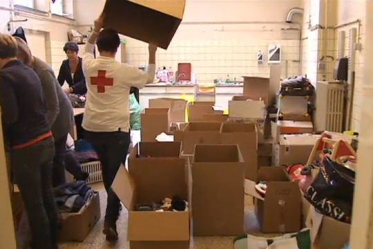 Spendenflut: Platz beim Roten Kreuz in Eupen wird knapp
