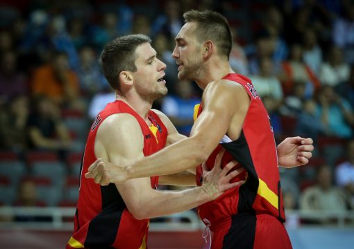 Belgian Lions: Quentin Serron und Axel Hervelle am Donnerstag in Riga