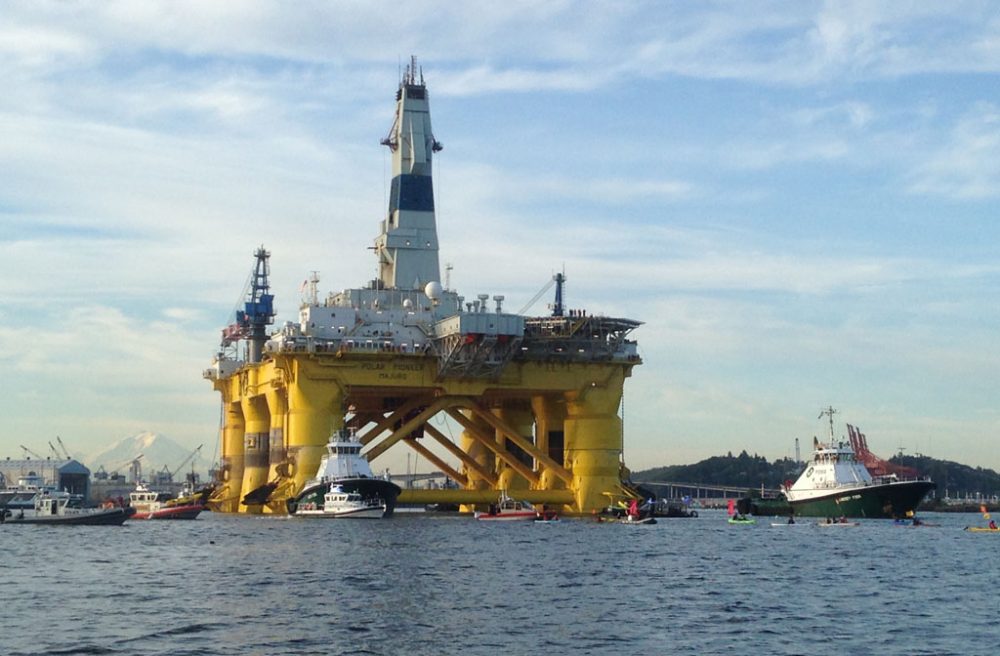 Shell-Ölbohplattform in Alaska