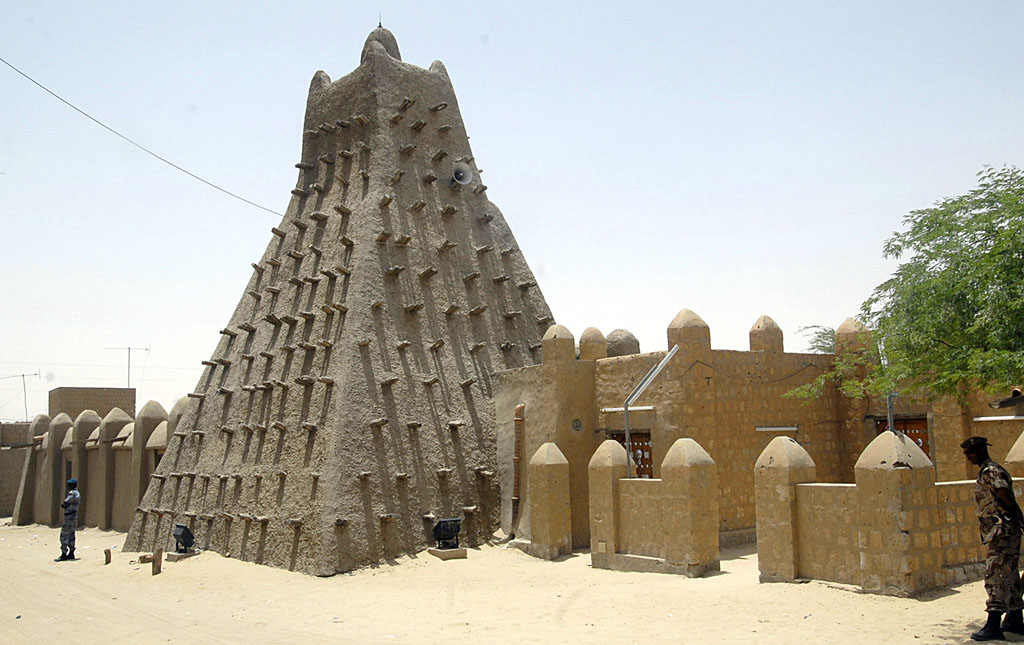 Archivbild aus 2010 zeigt die inzwischen zerstörte Moschee in Timbuktu