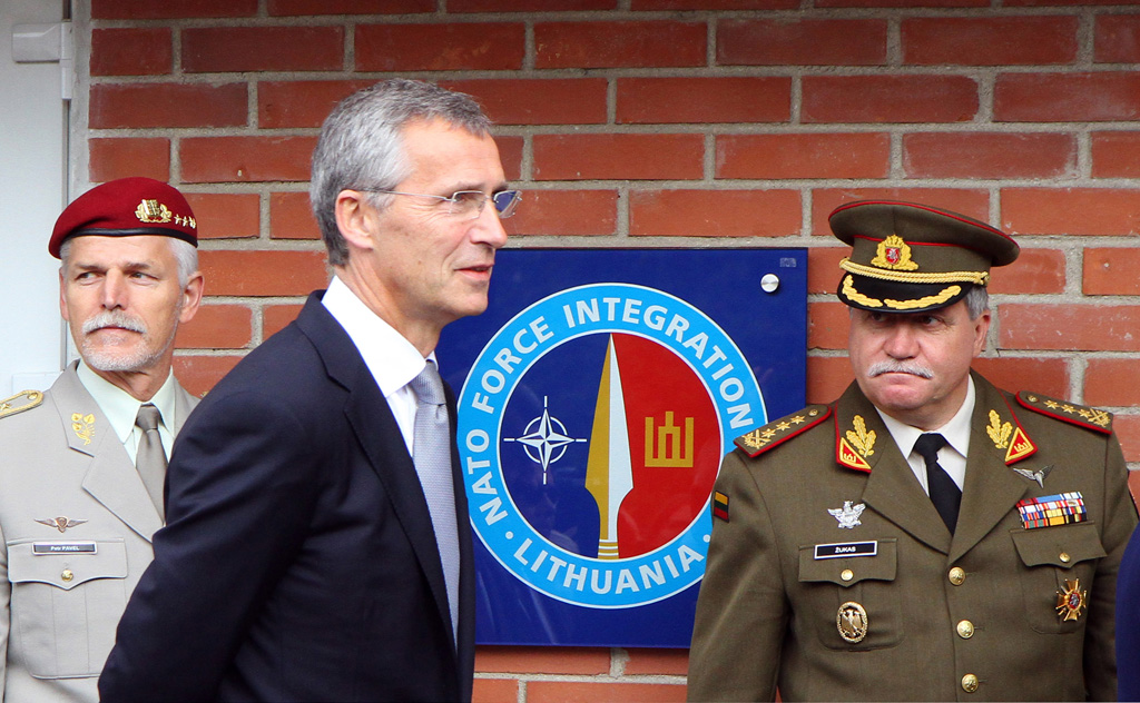 Nato-Generalsekretär Jens Stoltenberg bei der Eröffnung des Nato-Hauptquartiers in Vilnius