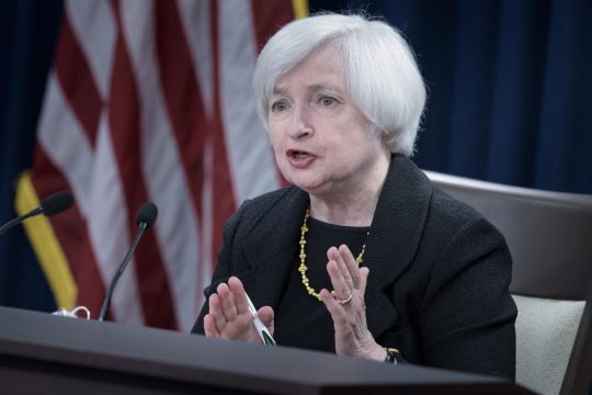 Die Chefin der Federal Reserve, Janet Yellen am 17.9.