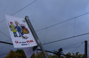 Eupen: Gewerkschaftsmitglieder machen sich auf den Weg zur Demonstration in Brüssel (7.10.)