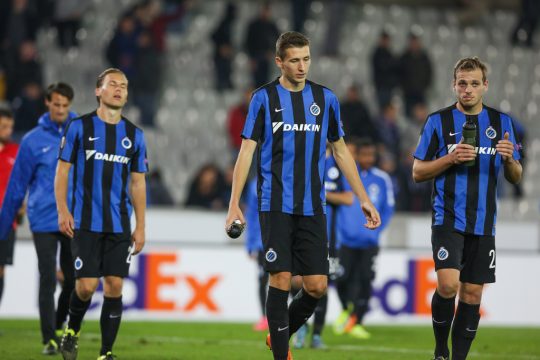 Enttäuschte Spieler des FC Brügge