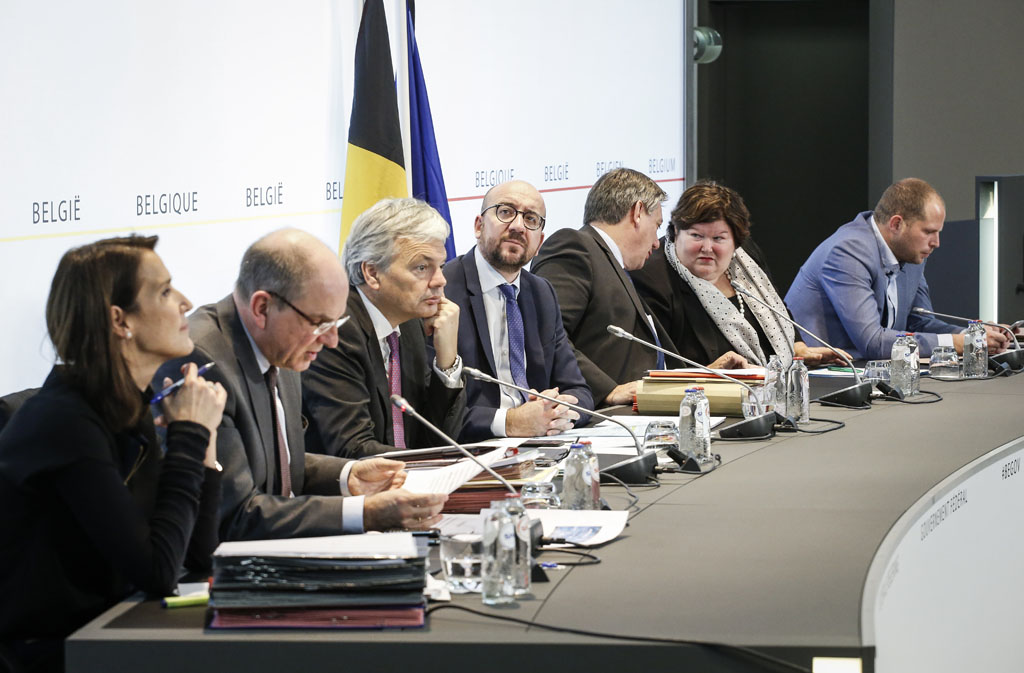 Pressekonferenz der Föderalregierung am Freitag in Brüssel