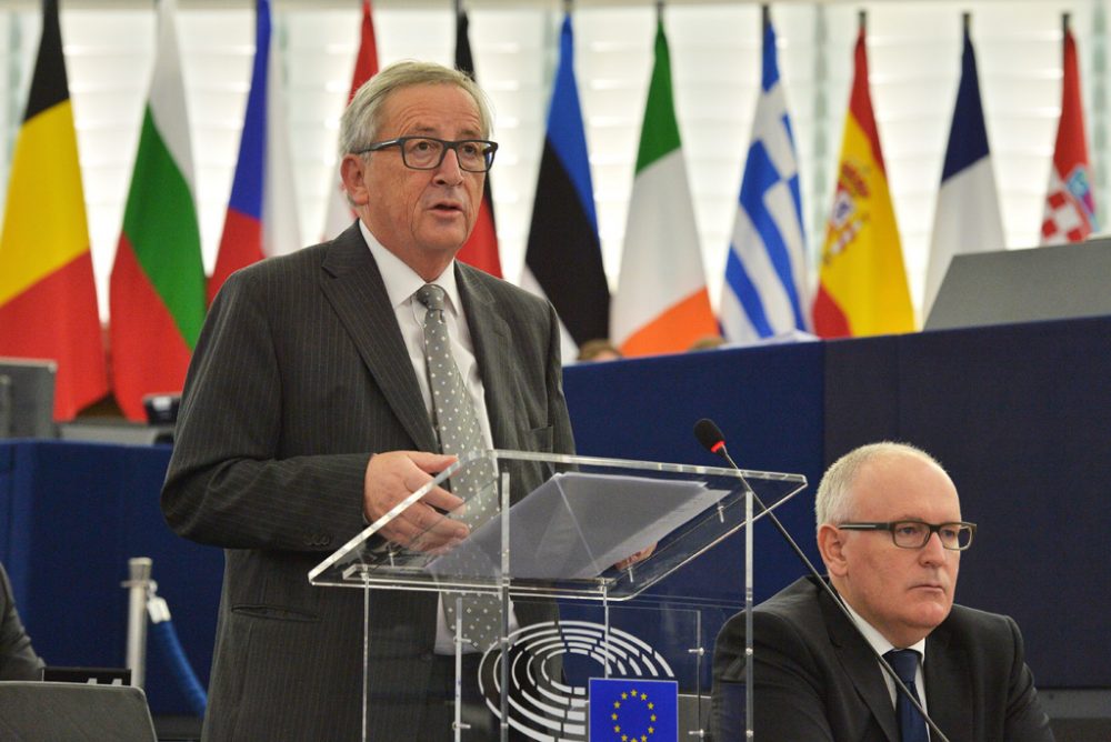 Jean-Claude Juncker am Dienstag im EU-Parlament in Straßburg