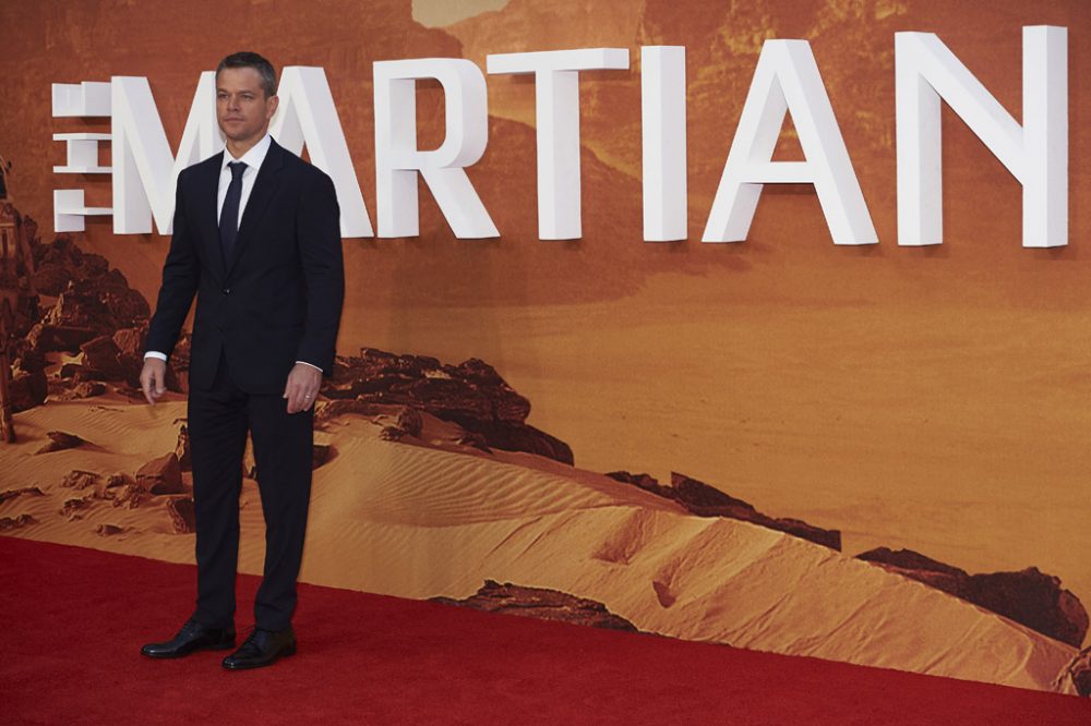 Matt Damon bei der Europa-Premiere von "Der Marsianer" am 24.9. in London