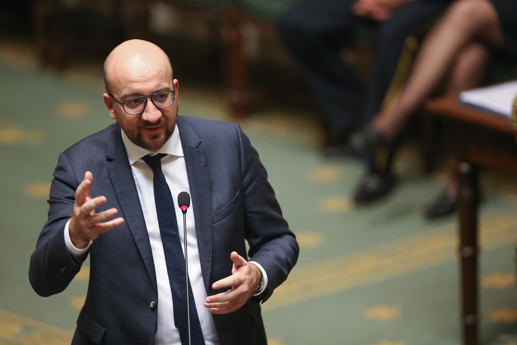 Premierminister Charles Michel in der Kammer