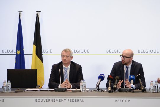 Miguel De Bruycker, Direktor des CCB, und Charles Michel