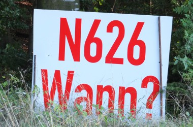 Zwischen Setz und Eiterbach: Arbeiten an "Rüttelstrecke" N626 laufen
