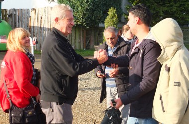 Letzte Flüchtlinge verlassen Campingplatz Oos Heem in Deidenbe