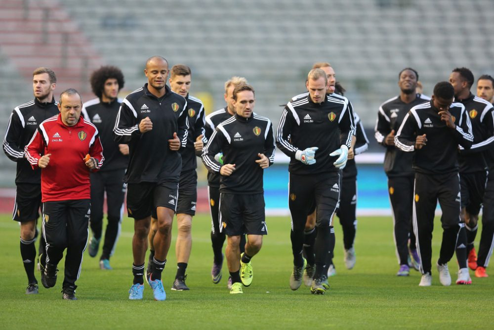 Training der Red Devils am Sonntag in Brüssel