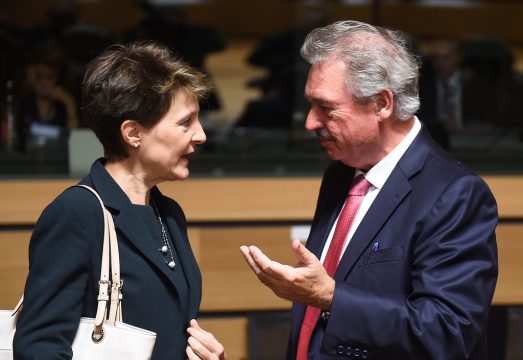 Simonetta Sommaruga und Jean Asselborn in Luxemburg