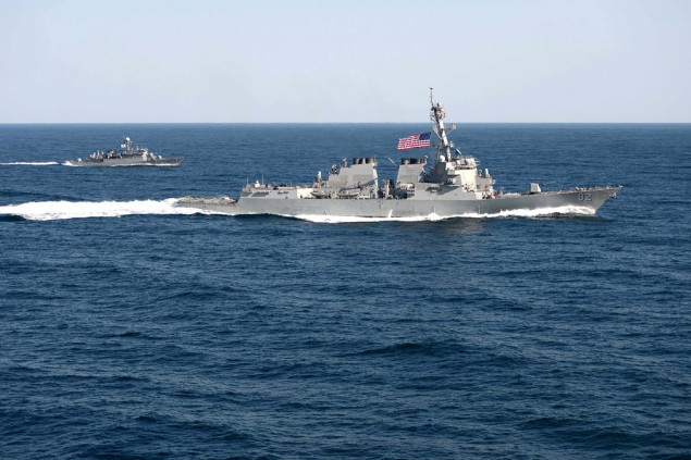 Das US-Kriegsschiff "USS Lassen" (Bild vom 12.3.2015: MC1 Martin Wright/AFP)