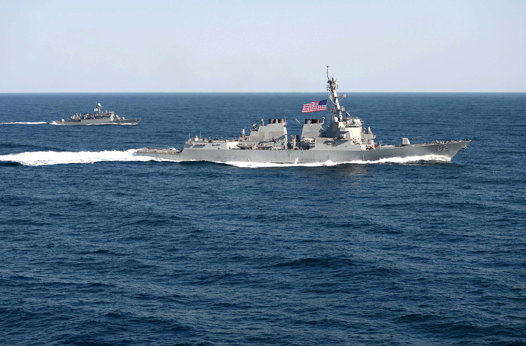 Das US-Kriegsschiff "USS Lassen" (Bild vom 12.3.2015: MC1 Martin Wright/AFP)