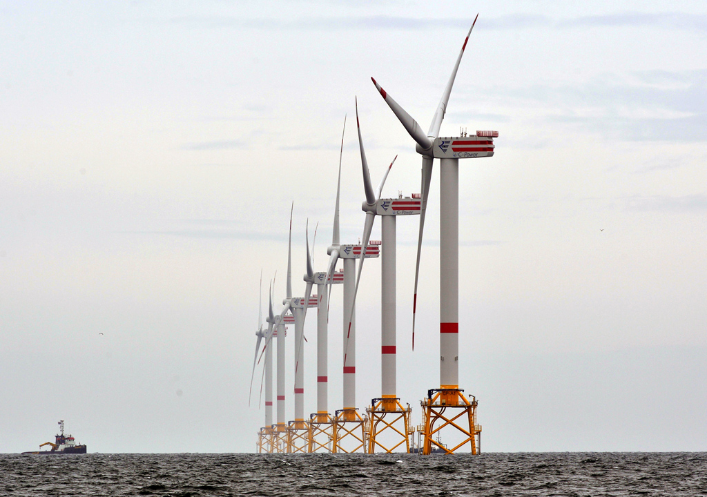 Offshore-Windpark Thorntonbank 28 Kilometer vor der belgischen Küste (14.6.2013)