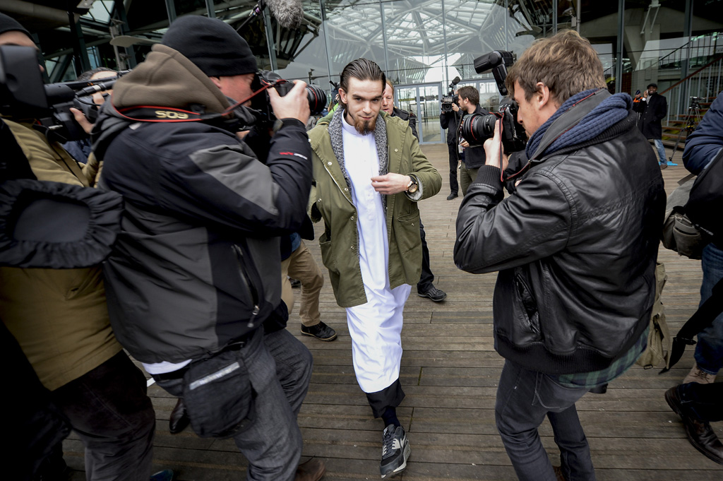 Younes Delefortrie, der eigentlich Michael heißt, am 11.2. in Antwerpen