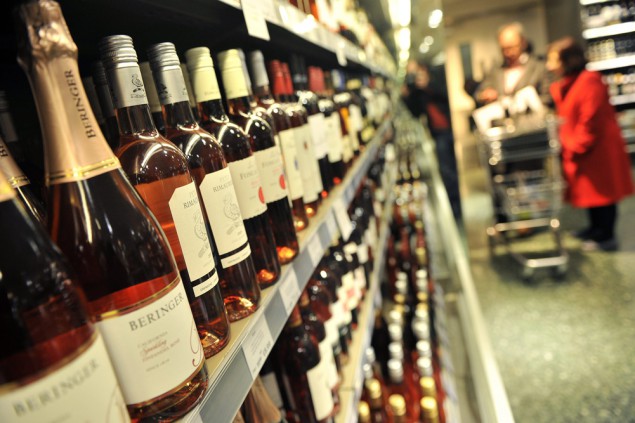 Alkohol im Supermarkt