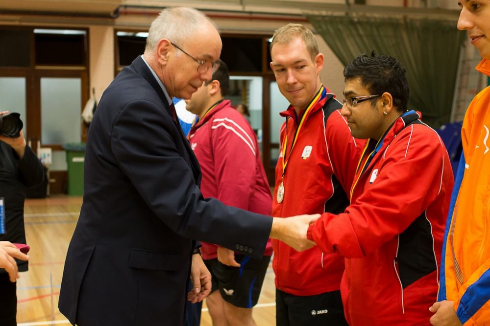 Ben Despineux bei der Belgian Open der Paralympics in St. Niklaas