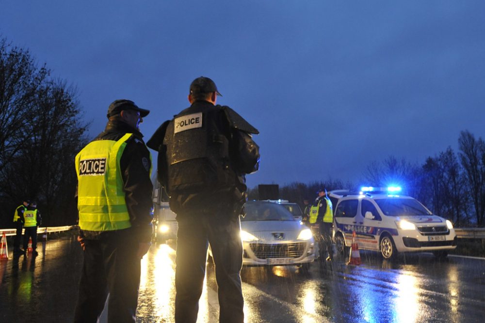 Polizeikontrollen an der luxemburgisch-französischen Grenze in Entrange (19.11.)