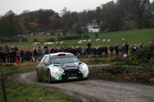 Rallye du Condroz, Tag eins: Cédric Cherain/André Leyh im DS3 WRC