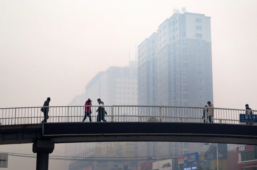 Aufnahme von der chinesischen Stadt Shenyang am 8.11.