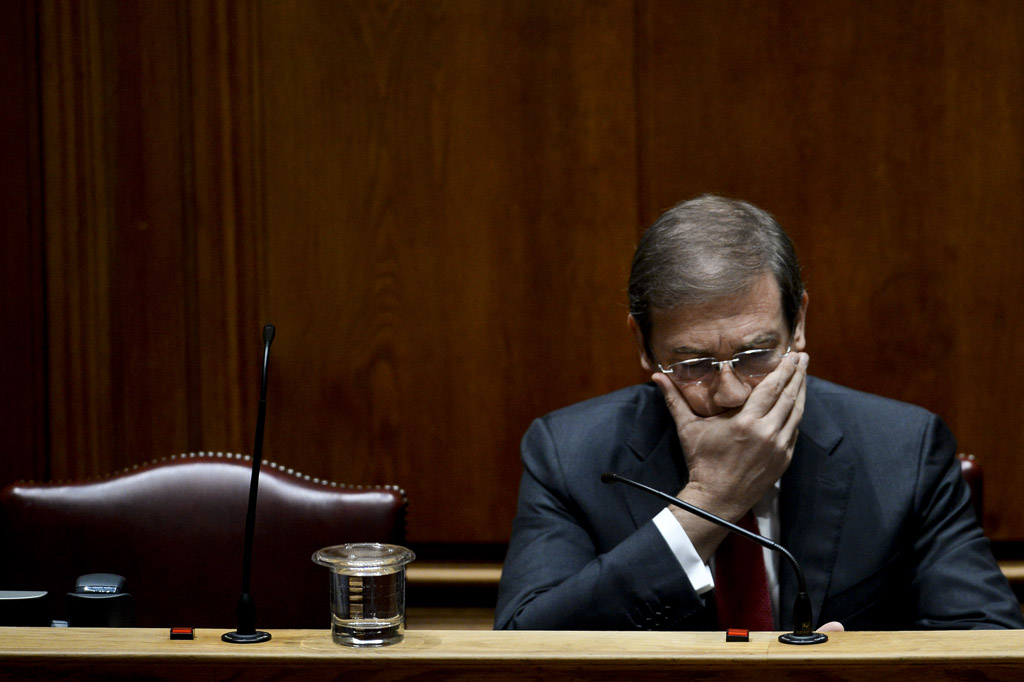 Ministerpräsident Pedro Passos Coelho am Dienstag im portugiesischen Parlament in Lissabon