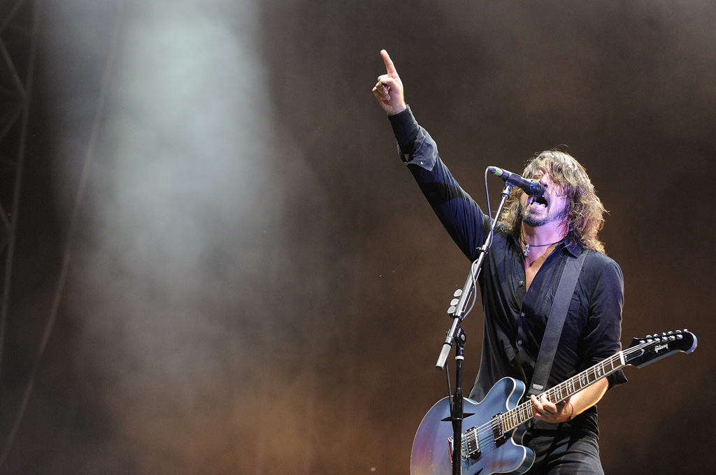 Dave Grohl von den Foo Fighters am 19.8.2012 in Österreich