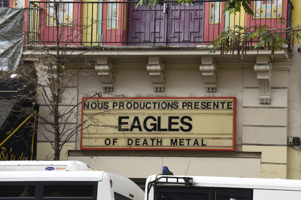 Anzeige zum Konzert der Eagles of Death Metal am Bataclan in Paris