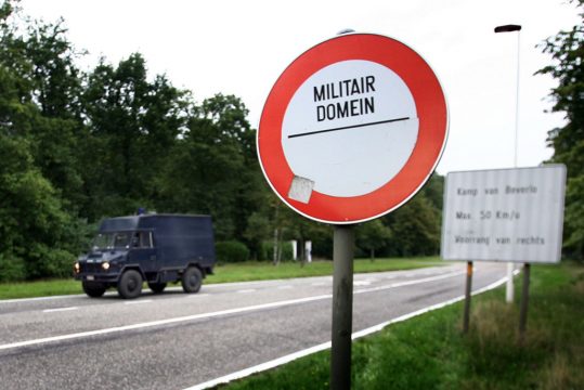 Gelände der Militärkaserne von Leopoldsburg