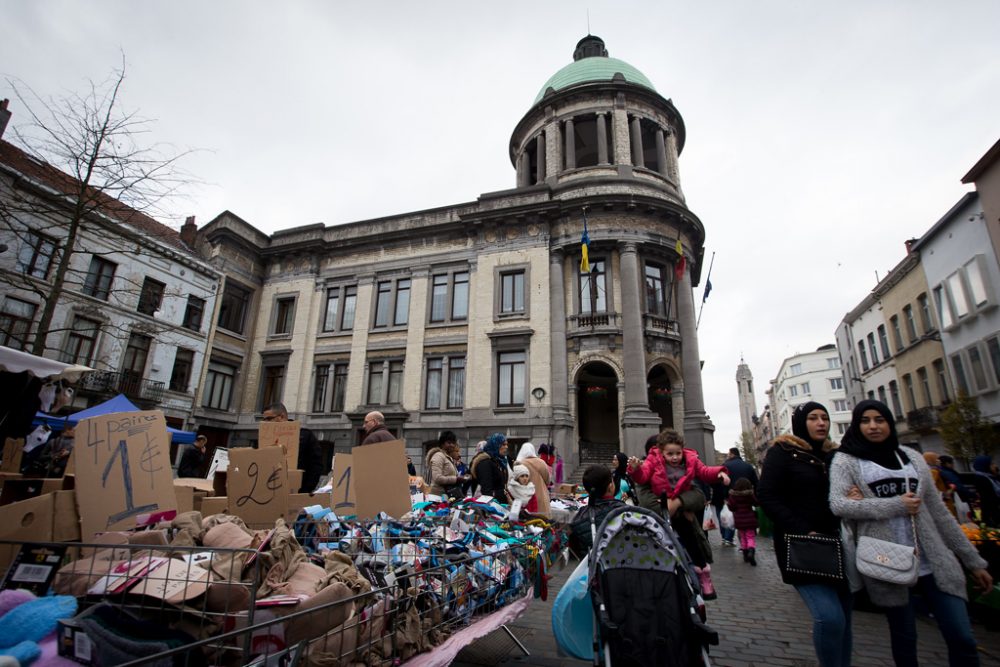 Markt in Molenbeek am Sonntag