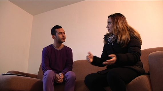 Mohammed Alghoul und seine Patin Saadet Cengiz