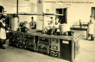 Küche im damaligen Sanatorium Eupen