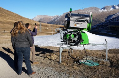 Baustellenbesichtigung: Ski-WM in St. Moritz 2017