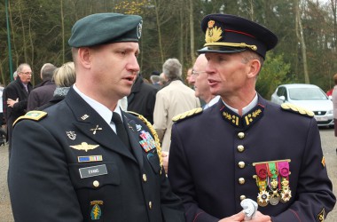 Te Deum in Elsenborn: Lagerkommandant Yves Limbourg (rechts)