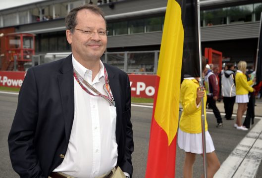 Rennstrecken-Direktor Pierre-Alain Thibaut beim Formel-1-Rennen in Spa-Francorchamps 2013
