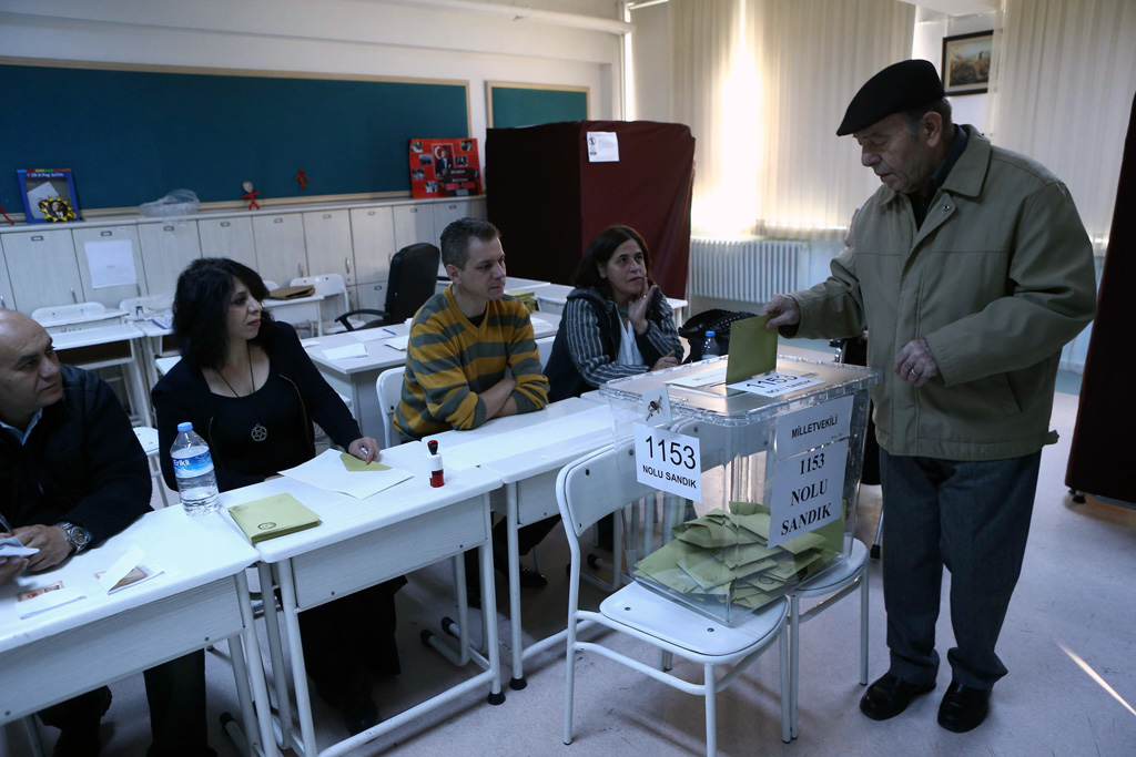 Wahlbüro in Ankara am Sonntagmorgen