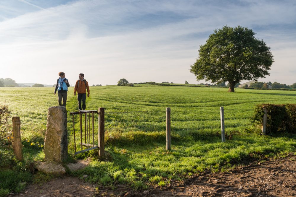 Zwei Wanderer in Raeren