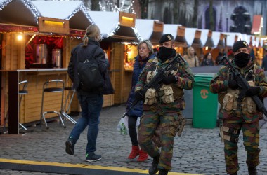 Weihnachtsmarkt in Brüssel unter erhöhten Sicherheitsmaßnahme