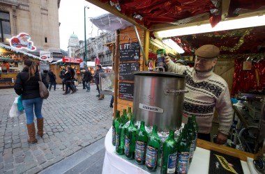 Weihnachtsmarkt in Brüssel unter erhöhten Sicherheitsmaßnahme