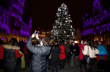 Weihnachtsmarkt in Brüssel unter erhöhten Sicherheitsmaßnahme