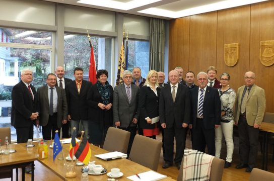 Die Teilnehmer am Freundschaftstreffen zwischen Monschau und Bütgenbach